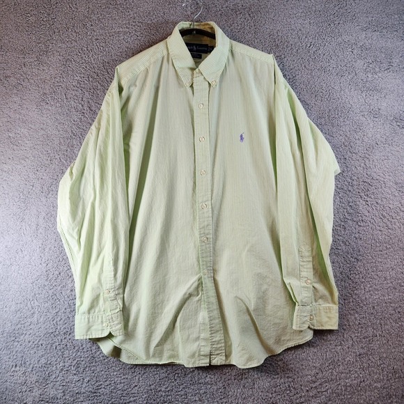 Ralph Lauren Other - Ralph Lauren Button Down Shirt - Men's Size XL - Green and White - Long Sleeve